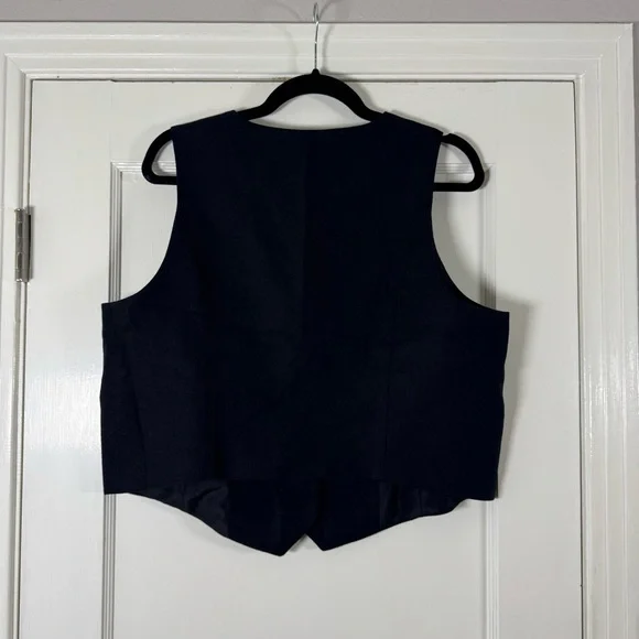 Old Navy Women’s Linen Blend Black Vest - Picture 6 of 6